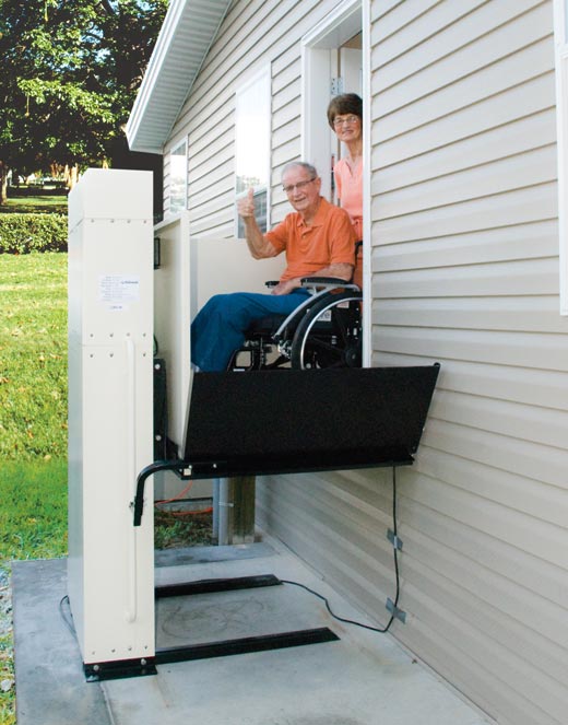 santa ana vertical platform vpl wheelchair porch lift