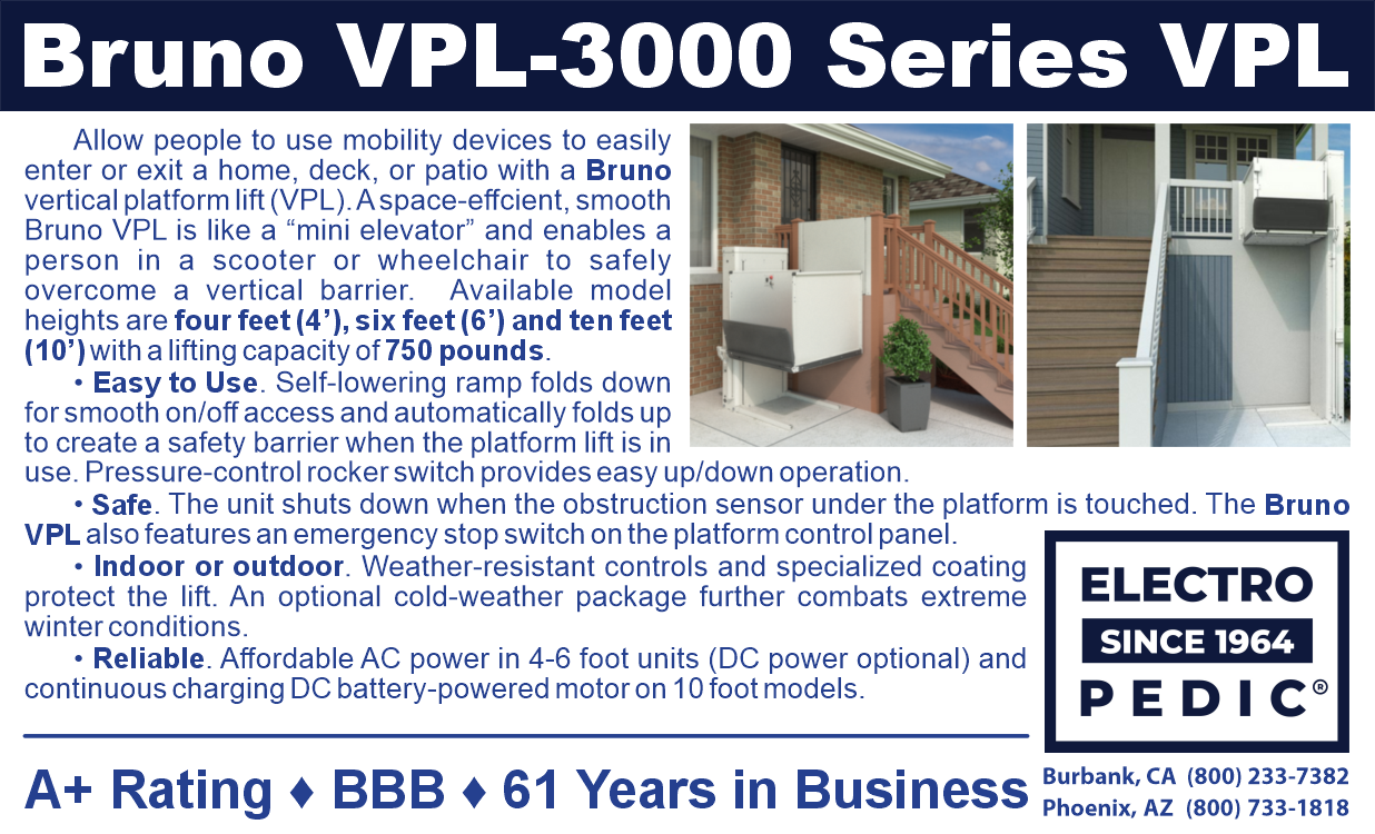 Bruno VPL 3000 series vertical platform lifts