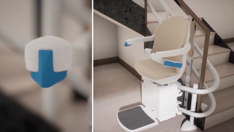 Handicare 4000 curved stair lift