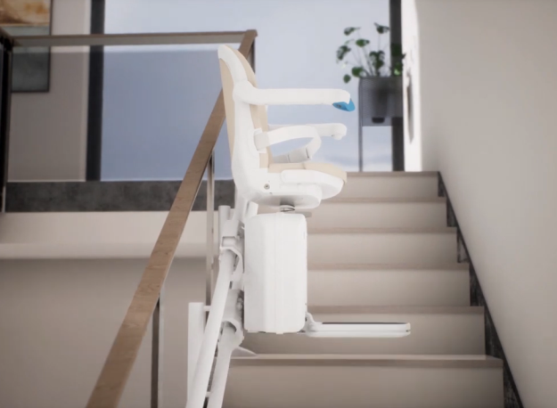 Handicare 4000 curved stair lift, see it before you buy!