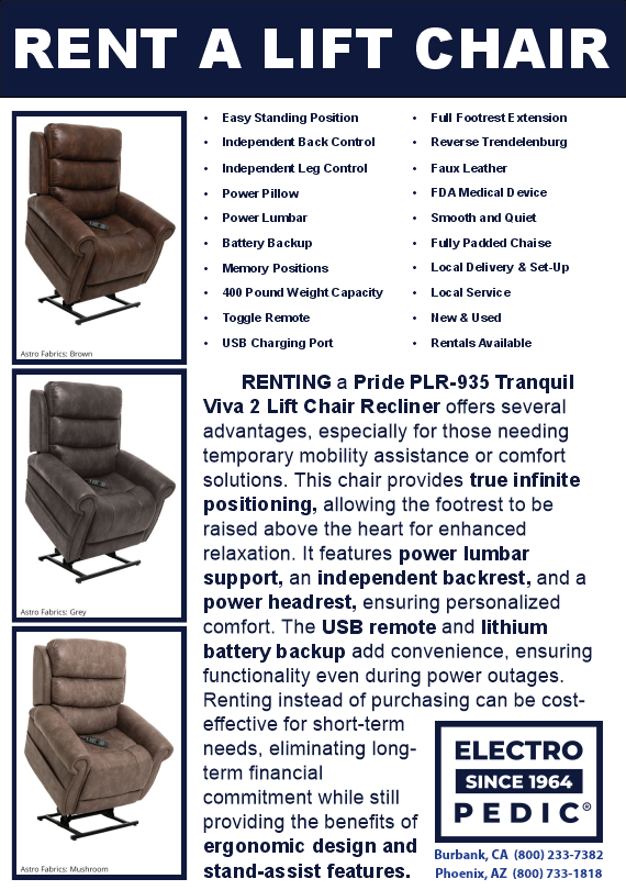 Rent a lift chair